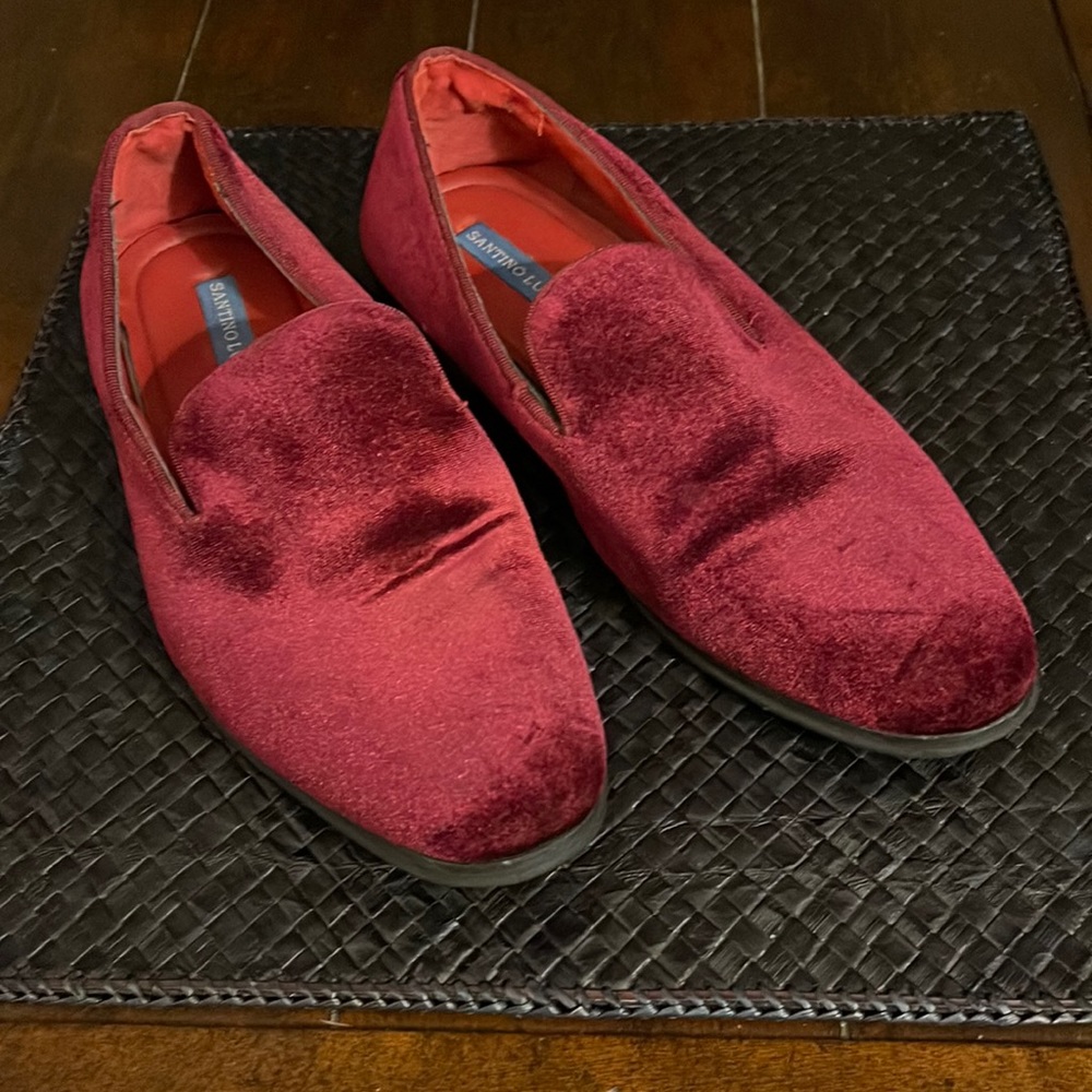 Burgundy Side-Slit Venetian Loafer size 7